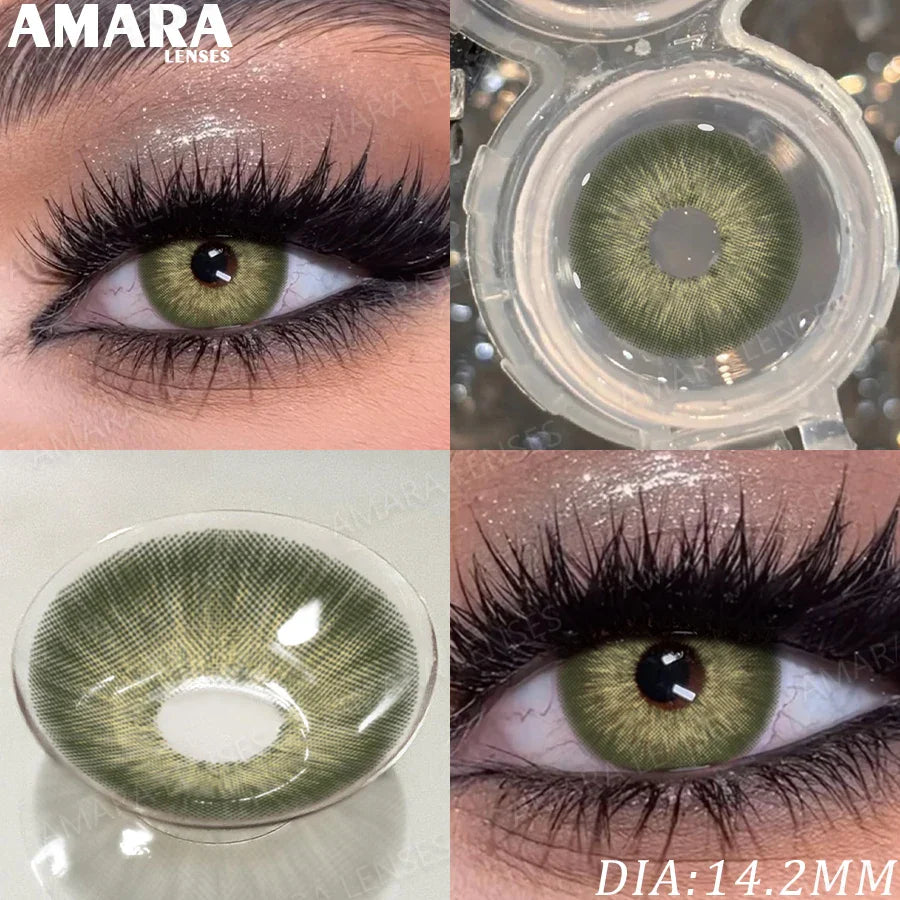 1 Pair Fashion Color Contact Lenses for Eyes Brown Lenses Colorcon Blue Lenses Yearly Beautiful Grey Eye Pupils Lens