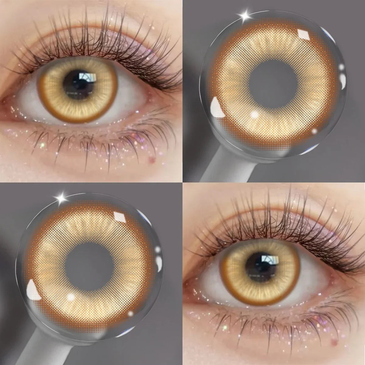 Anime Cosplay Colored Contact Lenses, Yearly Disposable Soft Lens, Fashion Beauty Cosmetic Lenses for Students & Daily