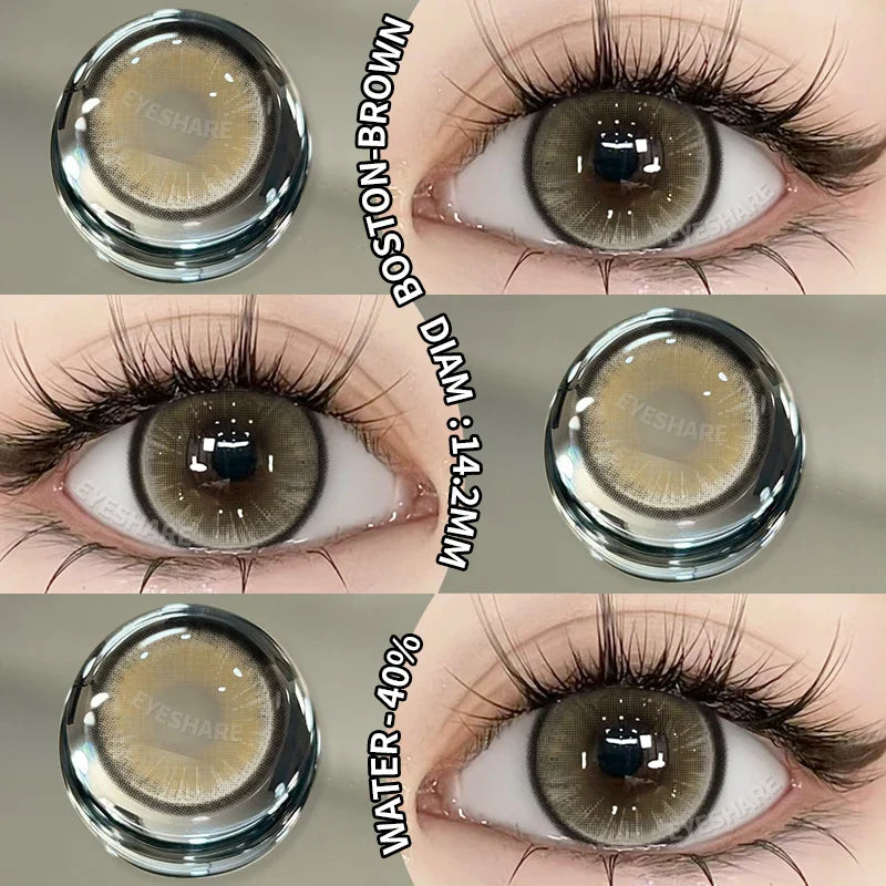 1 Pair Color Contact Lenses for Eyes Cosmetics Blue Contact Lenses Brown High Quality Natural Contact Lenses Gray Lenses