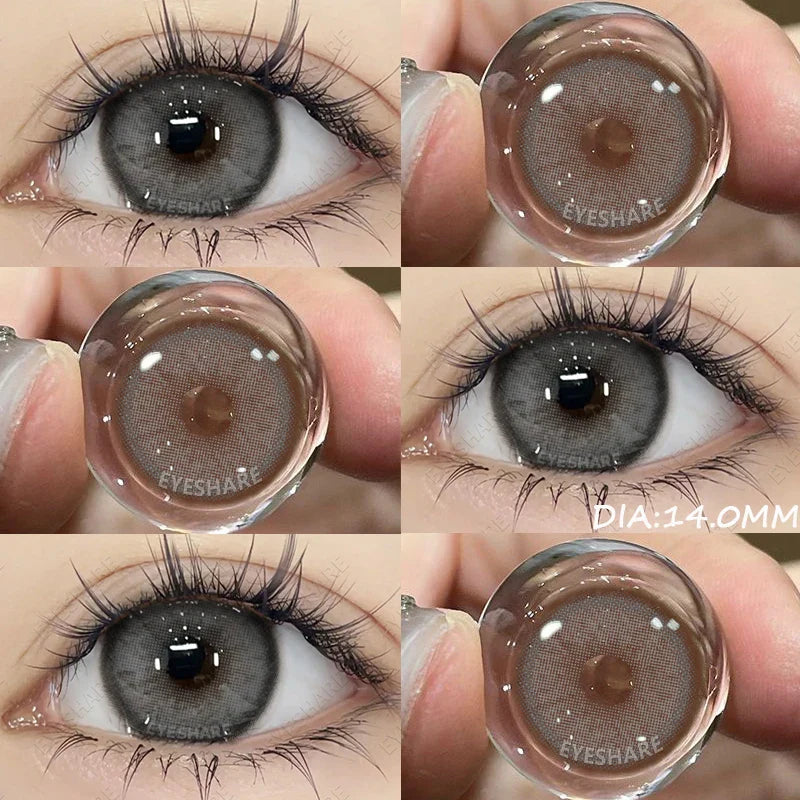 2pcs Colored Contact Lenses Natural Look Brown Eye Lenses Gray Contact Blue Lenses Fast Delivery Green Eye Lenses
