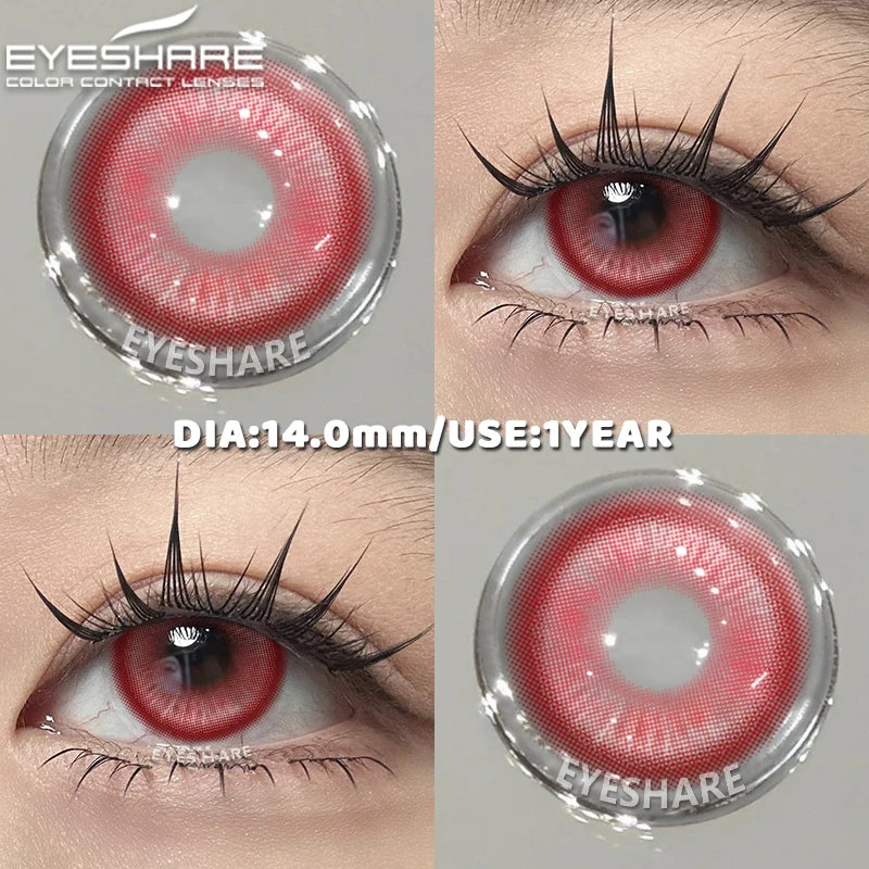 1Pair Hallowee Contact Lenses for Eyes Cosplay Lenses Anime Lenses Anime Accessories Lenses Purple Lenses Pink Eye Lens
