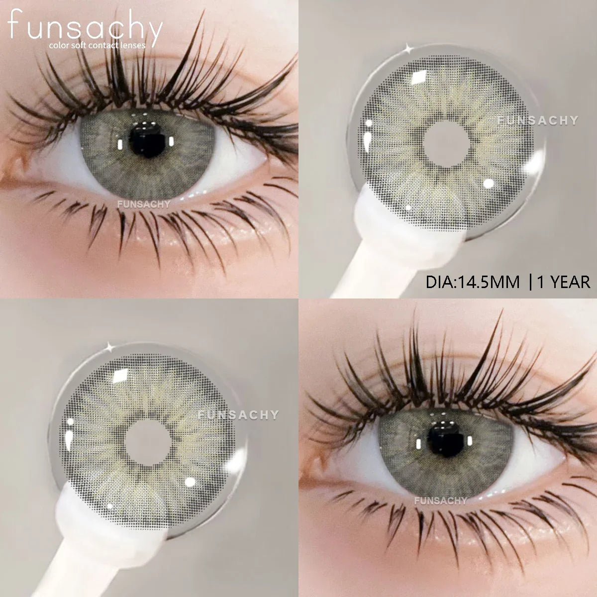 1 pair Colorcon Contact Lenses for Eyes Black Lenses Beautiful Cosmetic Pupil Blue Lenses Big Eyes Contacts Lens Yearly