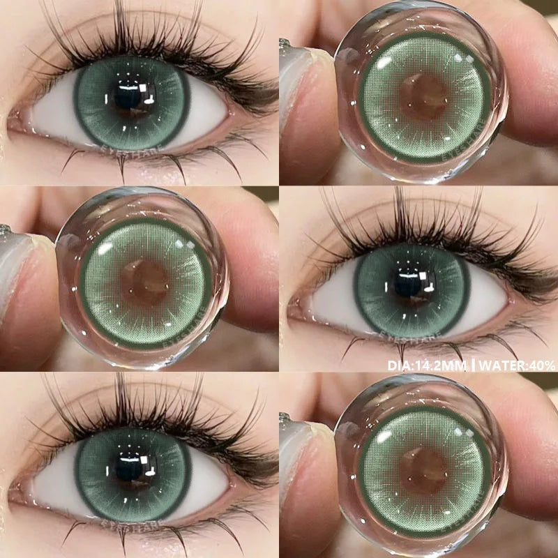 1Pair New Color Contact Lenses for Eyes Cosmetic High Quality Blue Lenses Green Contact Fashion Cosmetic Eye Contacts