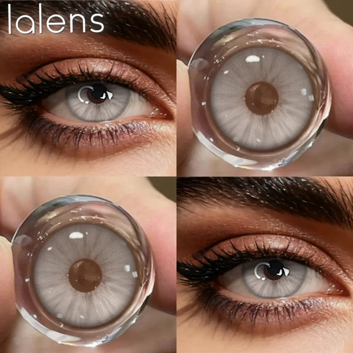 Colored Contact Lenses with Prescription 6 Months Disposable Blue Soft Contacts for Eyes Natural Makeup Lens