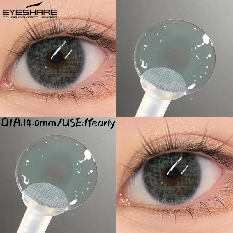 Light Colored Contact Lenses Natural Brown/Gray Lense High Quality Blue Lenses Yearly Beauty Makeup Green Eye Lenses