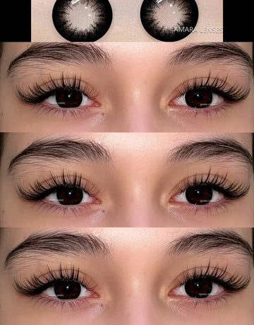 Big Diameter Black Lenses 14.5mm Lenses Colored Contact Lenses for Eyes Big Eye Lenses Natural Look Brown Lenses