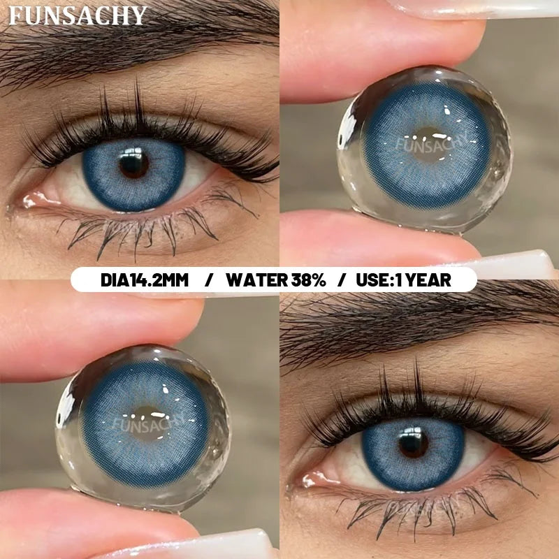 1 Pair Colorful Contact Lenses Natural Eye Makeup Contacts Lens for Eyes Korean Soft Lens Cosmetic Pupils Color Eye Len