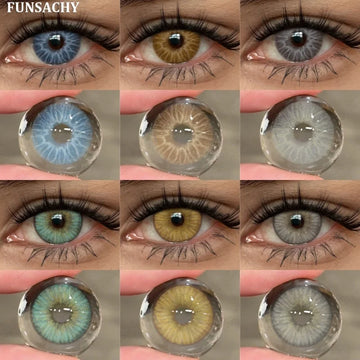1 Pair Colorful Contact Lenses Natural Eye Makeup Contacts Lens for Eyes Korean Soft Lens Cosmetic Pupils Color Eye Len