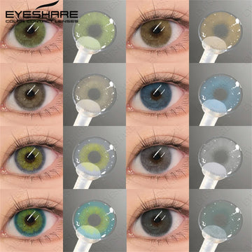 Light Colored Contact Lenses Natural Brown/Gray Lense High Quality Blue Lenses Yearly Beauty Makeup Green Eye Lenses