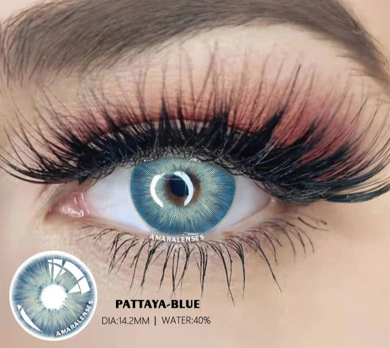 1 Pair Natural Color Contact Lenses for Eyes KING Color Cosmetic Contact Lenses Colored Lenses for Eyes