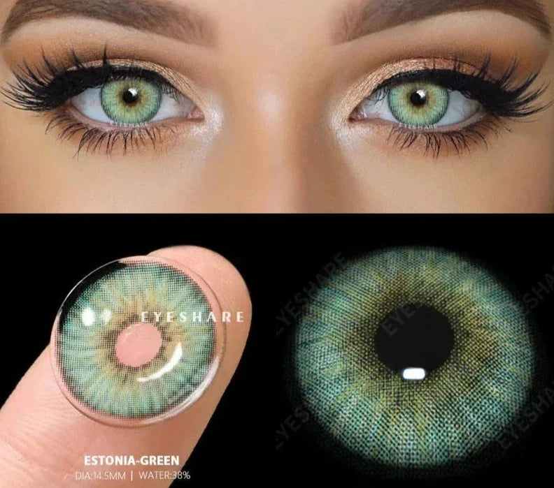 1pair/2pcs Myopia Lenses Color Contact Lenses for Eyes Brown Lenses Blue Eye Lenses Green Contacts Prescription Lenses