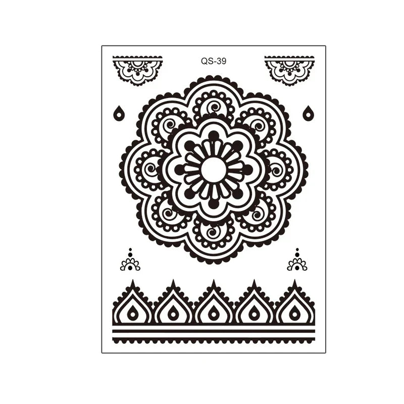 1pcs Hand Flower Rose Fake Tattoo Stickers Waterproof Temporary Tatto Body Art for Girl Women Men