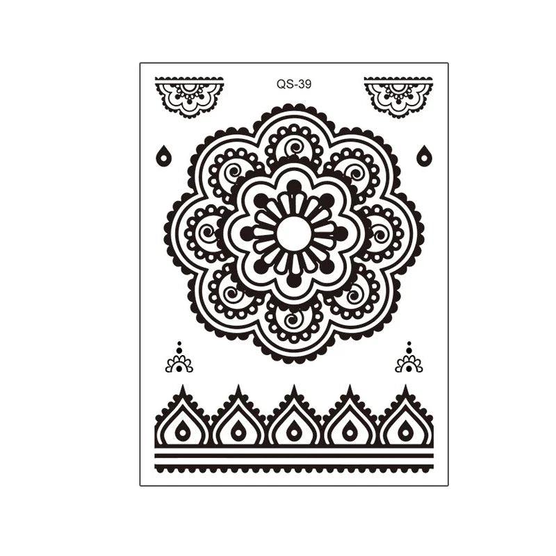 1pcs Hand Flower Rose Fake Tattoo Stickers Waterproof Temporary Tatto Body Art for Girl Women Men