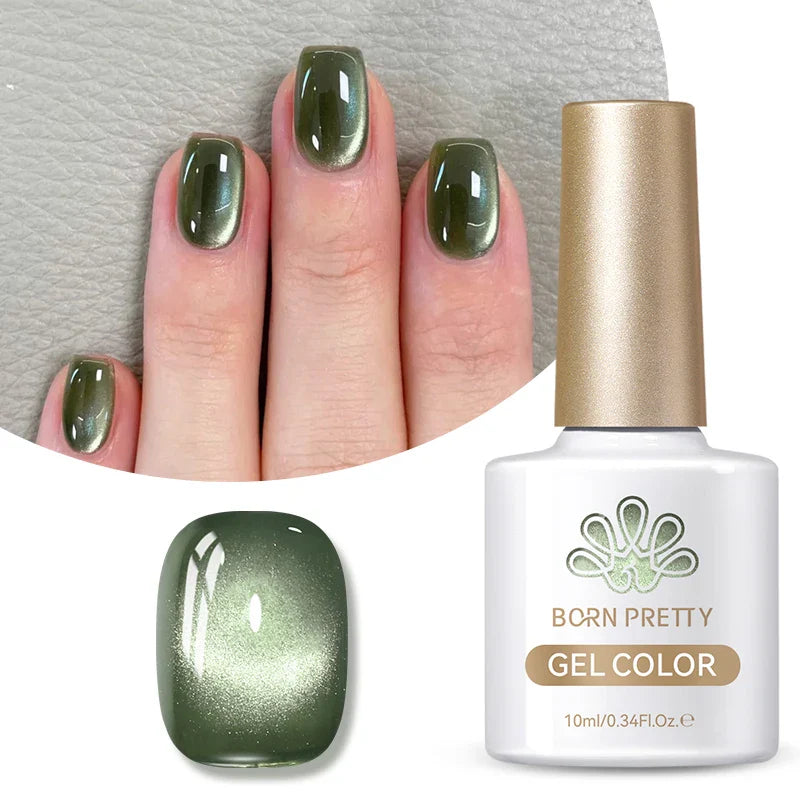 10ml Green Shadowstar Bamboo Cat Magnetic Gel Nail Polish Fruit Series  Soak Off UV LED Nail Art Salon DIY Manicure