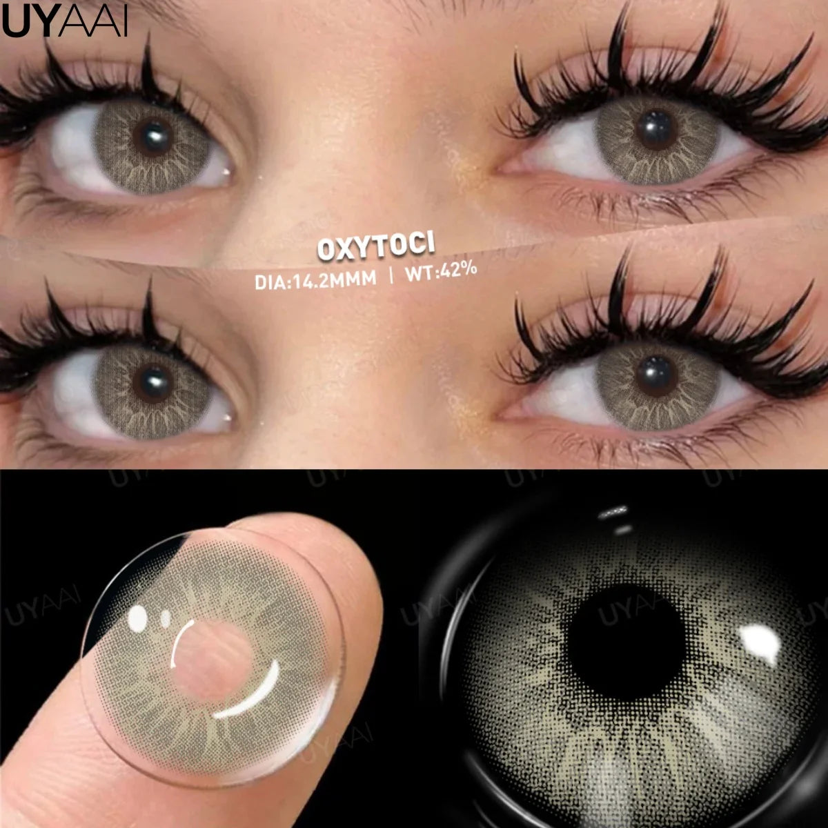 New Fashion Color Contact Lenses for Eyes Green Colorful Makeup High level of comfort Yearly 2pcs/pair