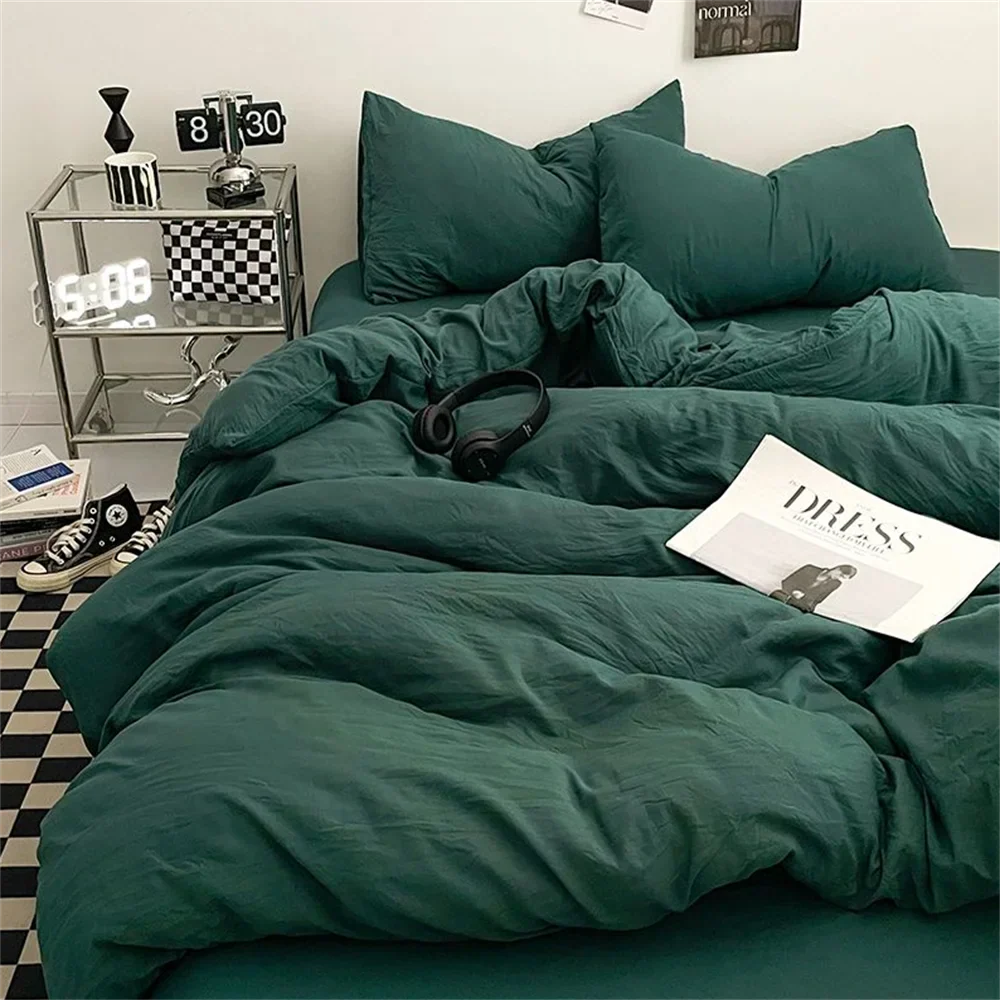 Simple Cotton Four Piece Bedding Set