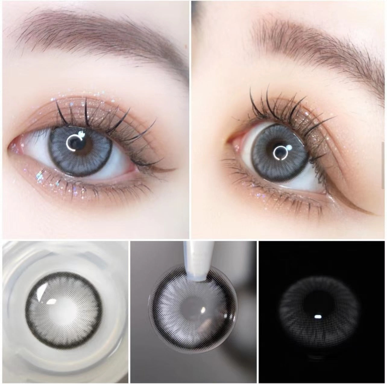 Eye Contact Lenses 2pcs/pair DIAMOND Color Contact Lens Eye Color Cosmetic Color Contact Lens Beauty Eye Makeup