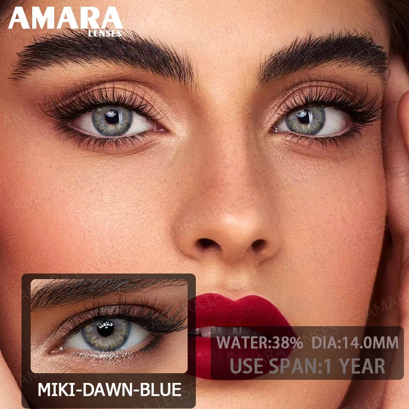 1 pair Colored Contact Lenses Natural Look Green Lenses Gray Contact color Lenses Beauty Pupil Eye Cosmetics Yearly Use