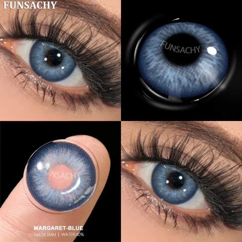 Fashion Color Contact Lenses for Eyes 1 Pair Korean Soft Natural Lenses Gray Pupils Eye Makeup Contacts Blue Brown Lens