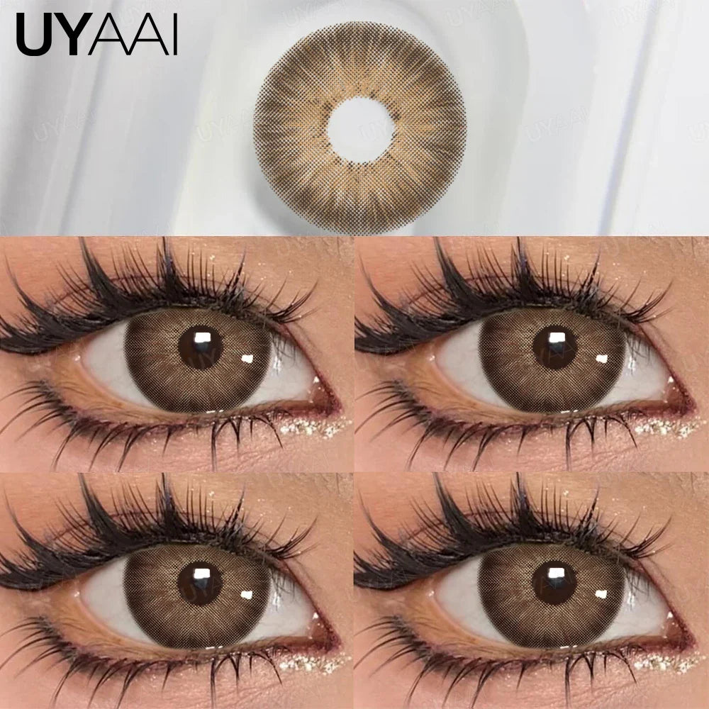 Contact Lenses Beauty Colored Pupils Green Eye Lenses Natural Look Eye Contacts Gray Fashion Soft Lenses Beauty Color Lens