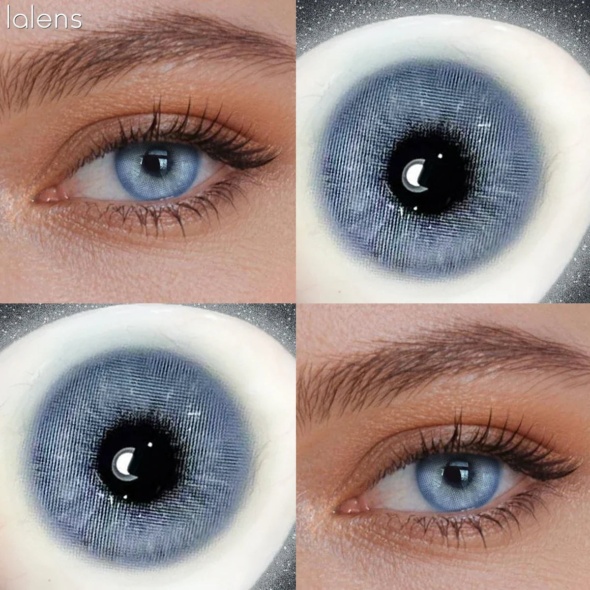 Rome Times Grey 14.2mm Small Pupil Natural Colored Contact Lenses Yearly Disposable Fashion Eye Contacts for Daily Makeup