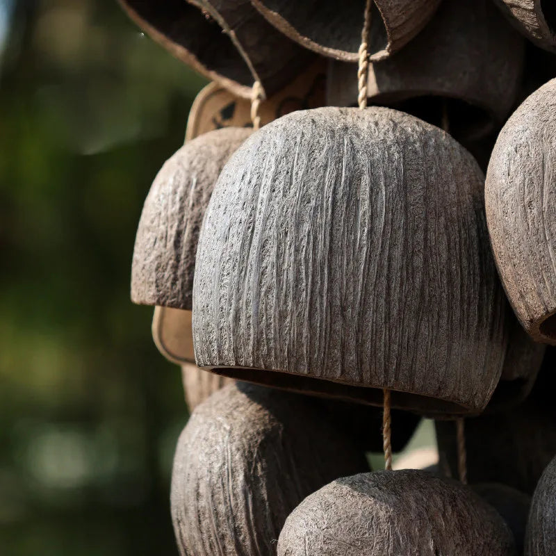 Natural Fruit Shell Hand Bell Sound Healing Instruments For Yoga Meditation Sound Healing Sound Closest to Flowing Water