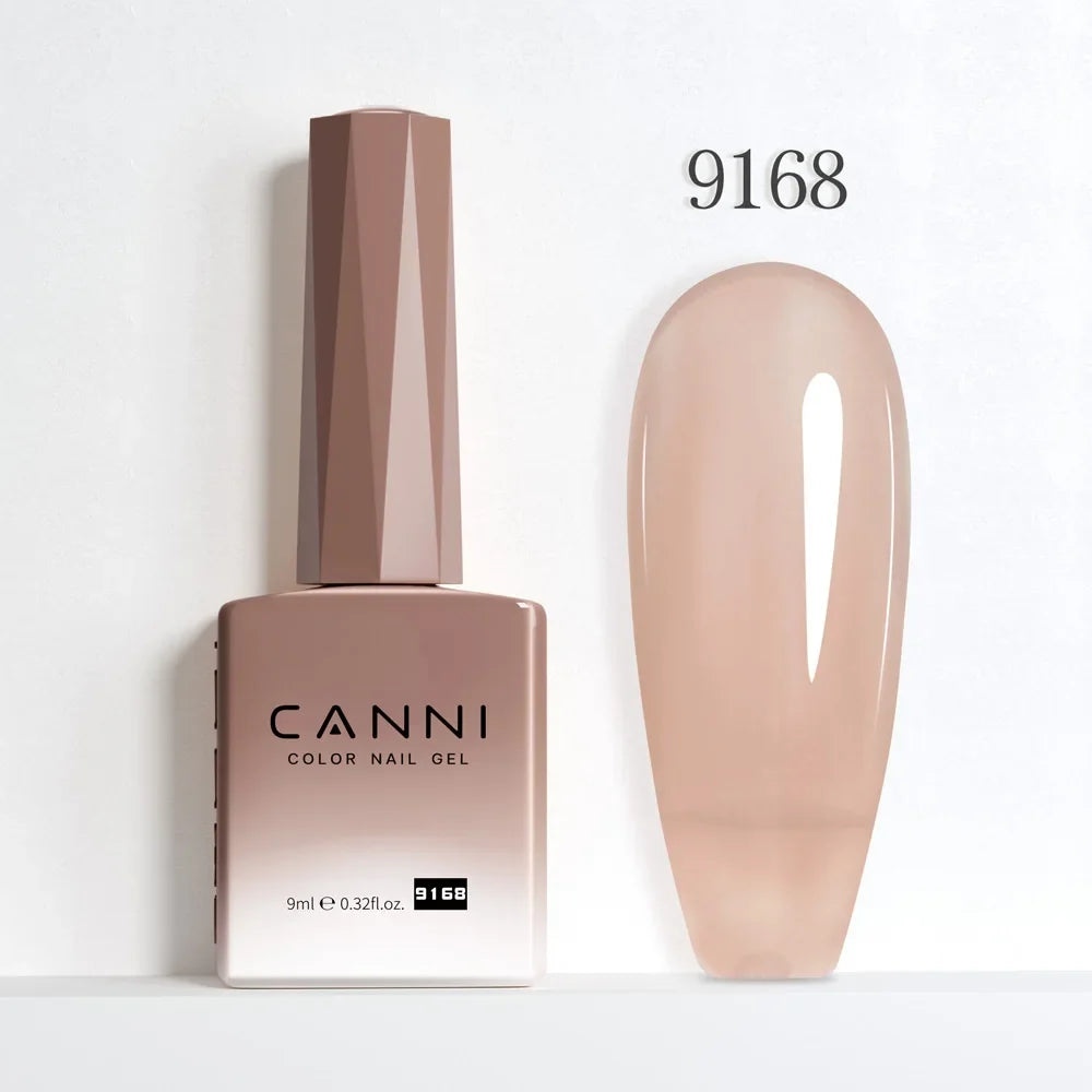 Nail Gel Polish HEMA FREE Translucent Jelly Gel Varnish Semi Transparent Super Glossy Ultra Consistency Round Shape Brush