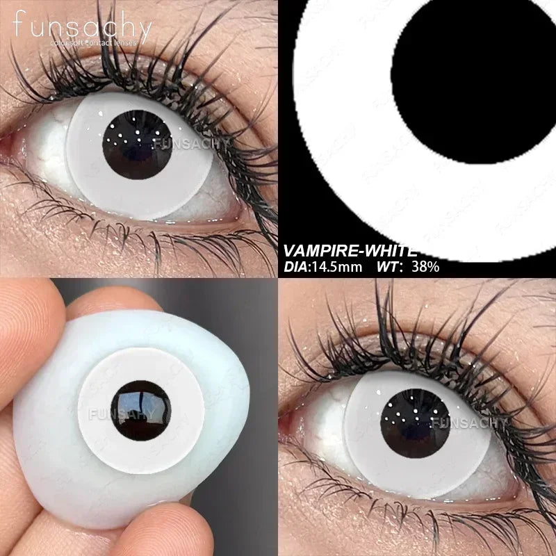 2pcs Halloween Lenses Cosplay Contact Lenses Halloween Color Contact Lenses for Eyes Cosplay Contacts Anime Accessories
