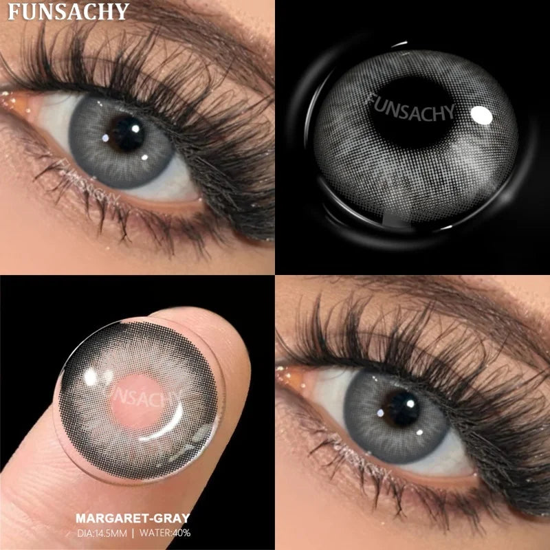 Fashion Color Contact Lenses for Eyes 1 Pair Korean Soft Natural Lenses Gray Pupils Eye Makeup Contacts Blue Brown Lens