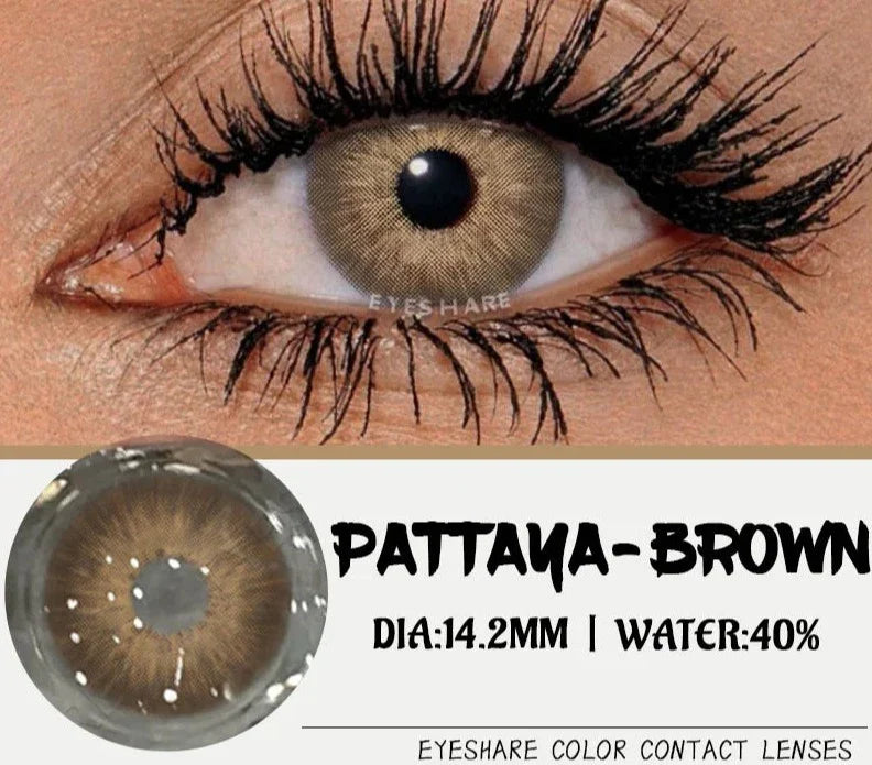 Natural Eye Colored Contacts Lenses 1pair Blue Eye Lenses Green Contacts Soft Beauty Makeup Gray Pupils Lenses Yearly