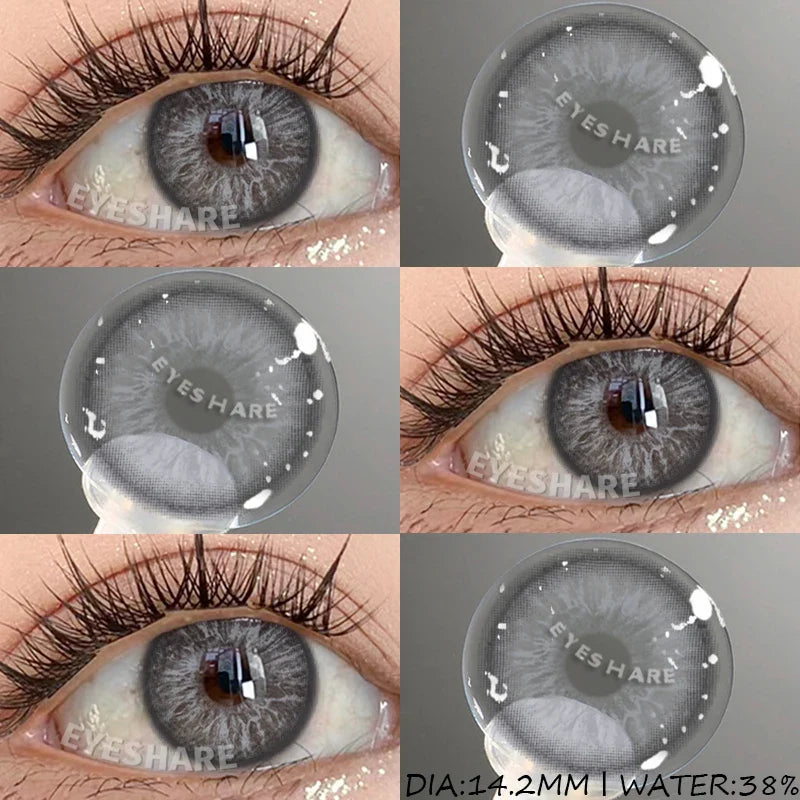1 Pair Color Contact Lenses for Eyes Blue Eye Contacts Brown Natural Contact Lenses Gray Pupils Green Contacts Yearly