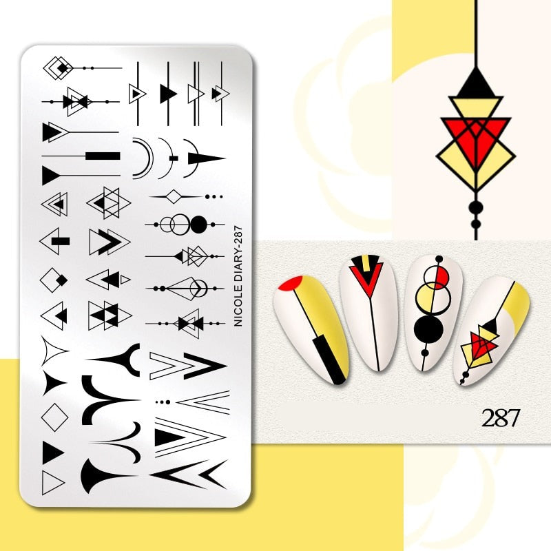 Halloween Series Nail Art Stamping Plates Snake Butterfly Designs Nail Polish Flower Printing Stamp Template Tools