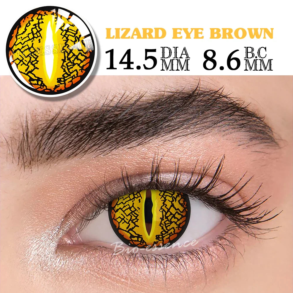 1 Pair Cosplay Contact Lenses for Eyes Halloween Cat Eye Contacts Anime Accessories Snake Eye Lenses Lizard Lenses
