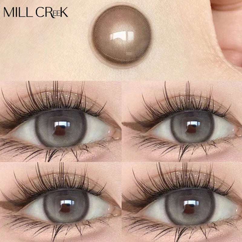 Myopia Contact Lenses for Eyes Color Prescription Korean Pupils Parkas Makeup Accessories 2pcs Beauty Contact Lenses Yearly Lens