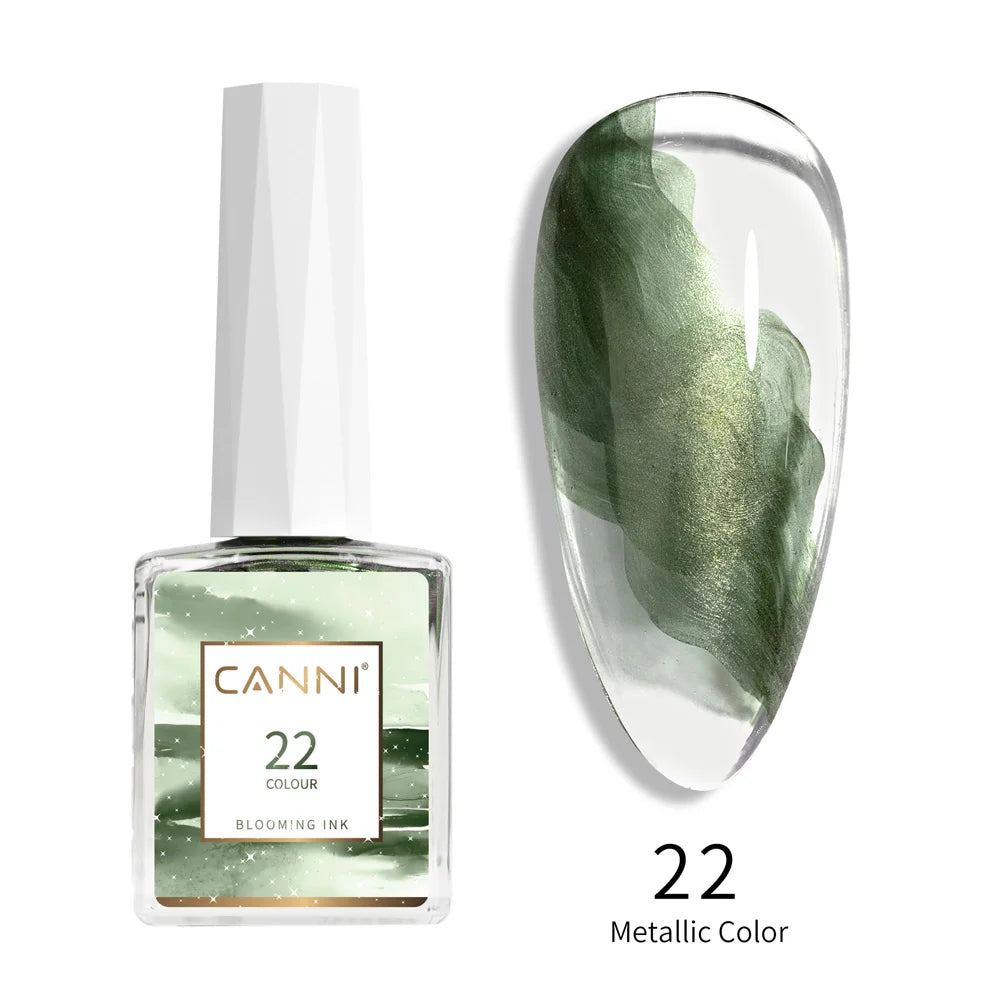 9ml Blooming Nail Polish Air Dry Watercolor Marble Gel Nail Liquid Venalisa Smoke Bubble Varnish Gradient Painting Ink