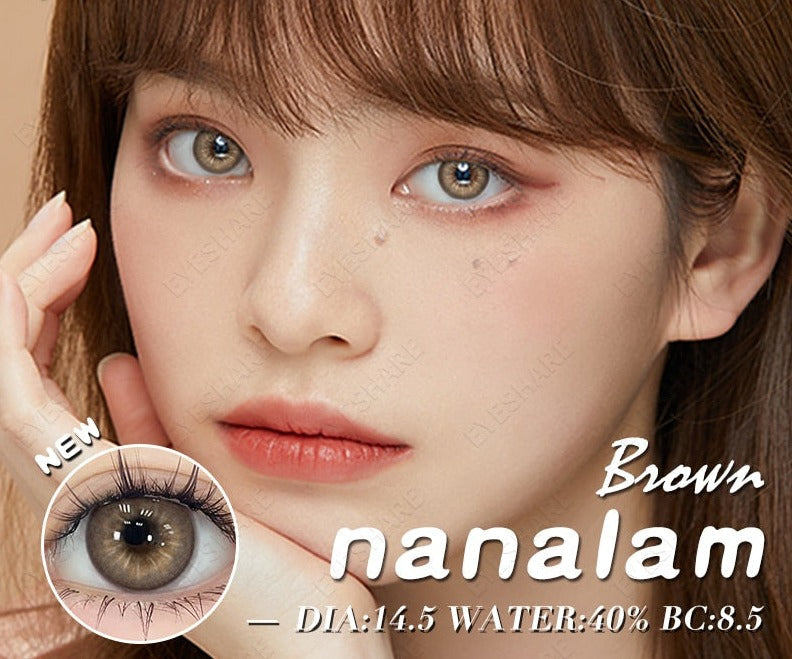 1 Pair New Colored Contact Lenses for Eyes Blue Lenses Big Eye Lenses Brown Lesnes Yearl Eye Contacts Cosmetic Lenses