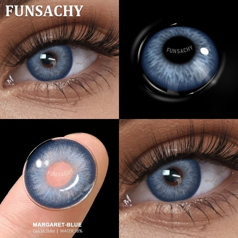 2pcs Brown Contact Lenses for Eyes Beautiful Pupils Yearly Cosmetic Blue Gray Colored Lens Brown Natural Lens Fast Ship