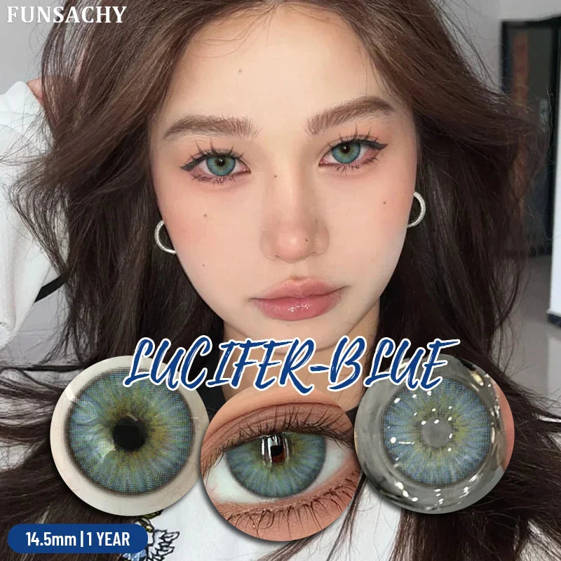 1 Pair Colorful Contact Lenses Natural Eye Makeup Contacts Lens for Eyes Korean Soft Lens Cosmetic Pupils Color Eye Len