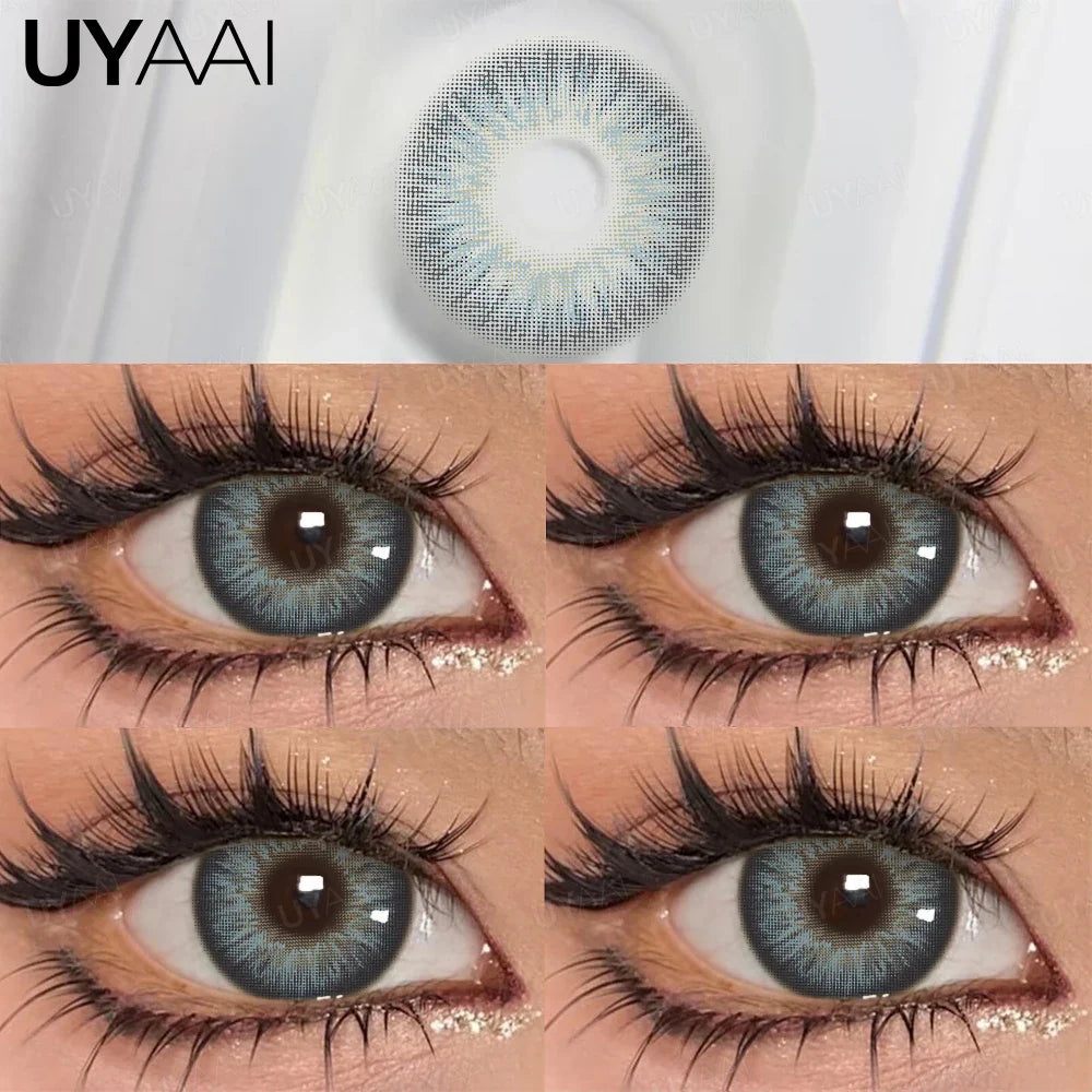 Wild Color Payoff Color Contacts Lenses Unique Multi-Tonal Radiating Design for Mesmerizing Eyes, Brown/Green/Gray,