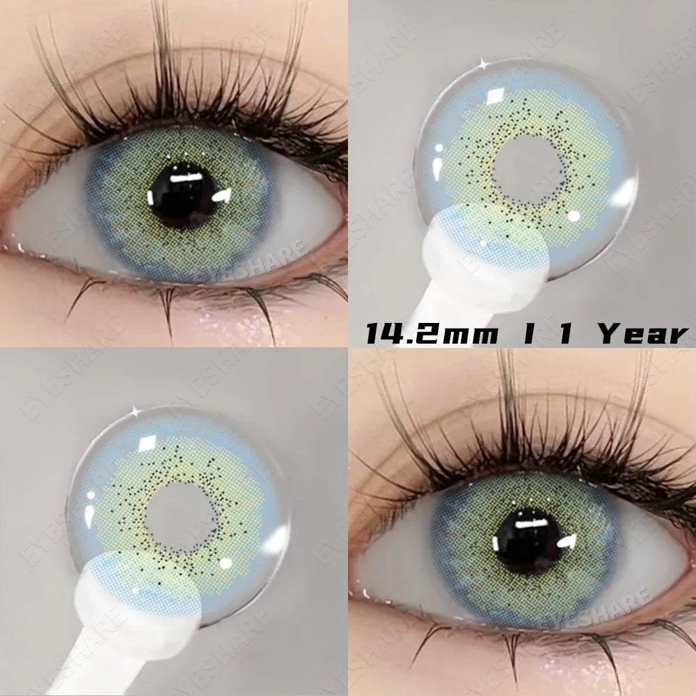 2pcs Natural Color Contact Lenses for Eyes Gray Lenses Colorcont Korean Lenses Yearly Beauty Brown Eye Contacts Lens
