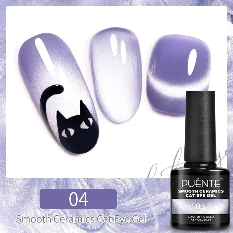 7.5ML Amber Moonlight Cat Magnetic Gel Nail Polish WaterLight Cat Eye Gel Soak Off Semi-Permanent Nail Art Varnish For Manicure