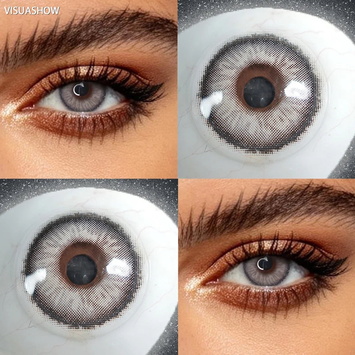 14.2mm Half Yearly Small Pupil Natural Tone Soft Colored Contact Lenses All Day Hydrating Cosmetic Lens For Daily Wear