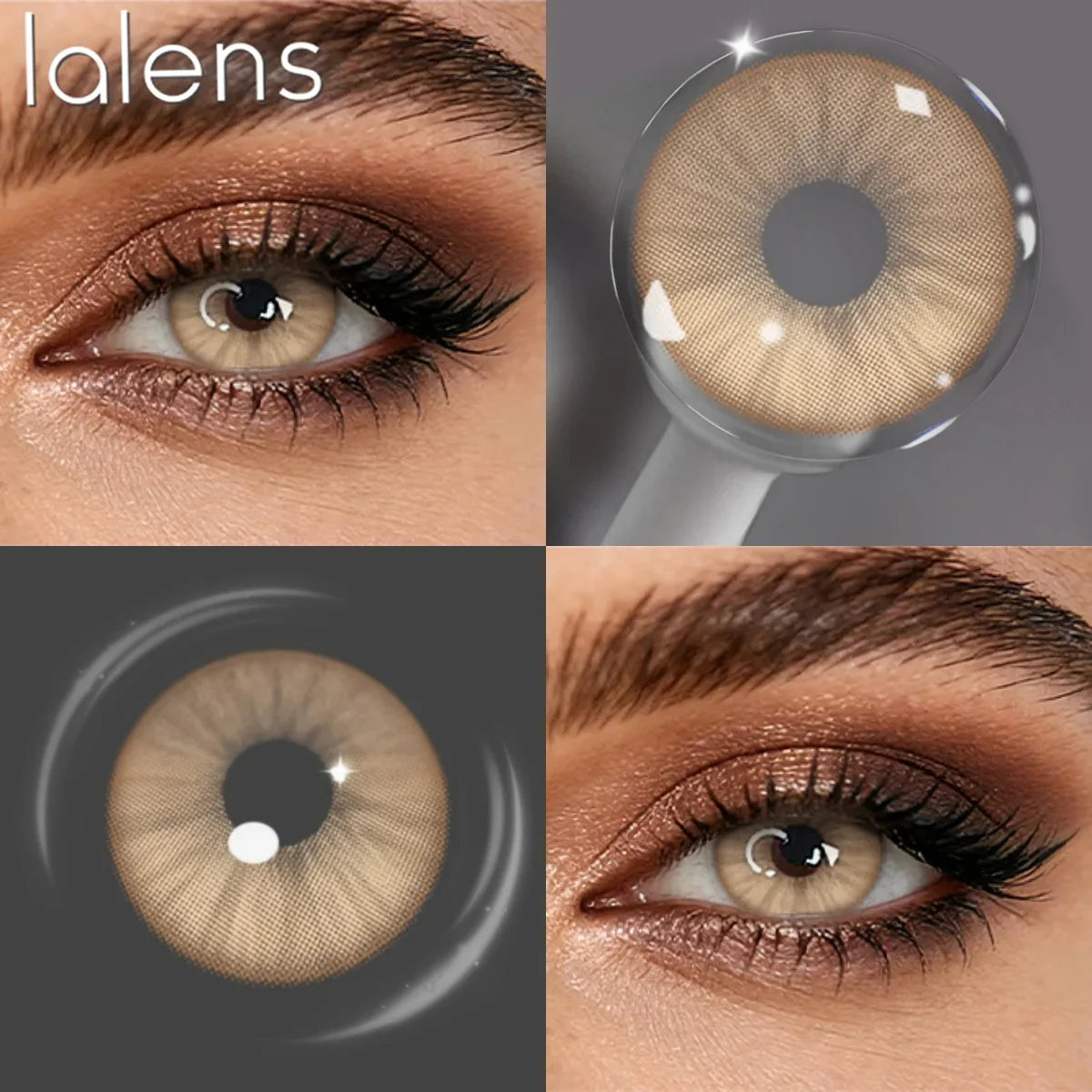Colored Contact Lenses with Prescription 6 Months Disposable Blue Soft Contacts for Eyes Natural Makeup Lens