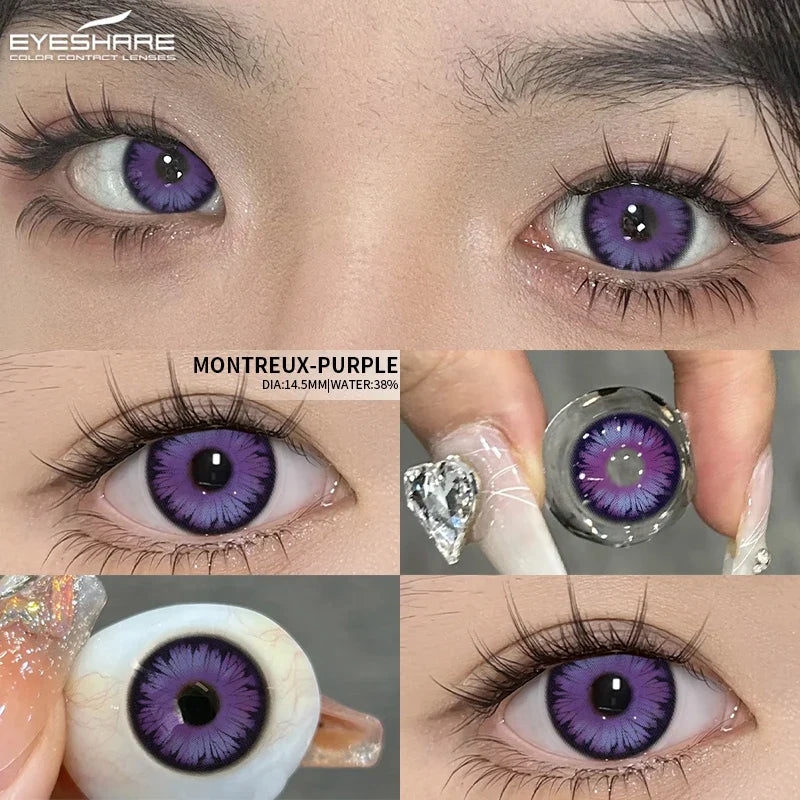 1Pair Cosplay White Color Contact Lenses Halloween Scary Contact Lenses Crazy Red Eye Makeup Lenses Black Beauty Pupils