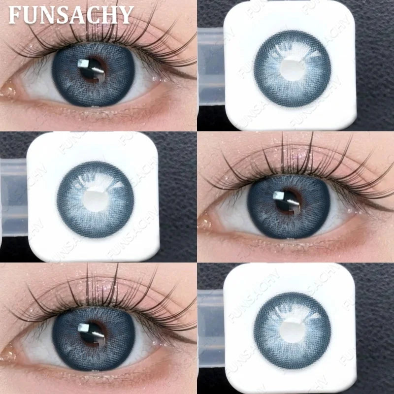 1 Pair Yearly New Korean Natural Lenses Color Contact Lenses for Eyes Color Black Brown Beautiful Pupil Fast Shipping