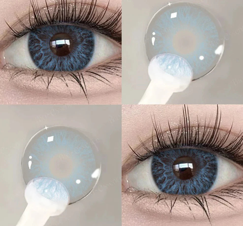1 Pair Colored Contact Lenses for Eyes Blue Eye Lenses Green Contact Lenses Gray Lense High Quality Eye Lense