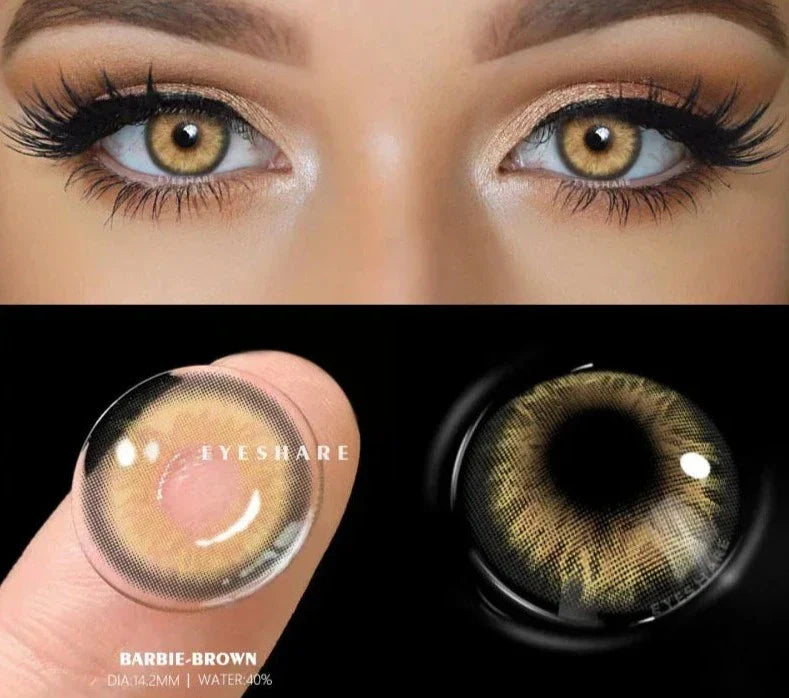 1pair/2pcs Myopia Lenses Color Contact Lenses for Eyes Brown Lenses Blue Eye Lenses Green Contacts Prescription Lenses