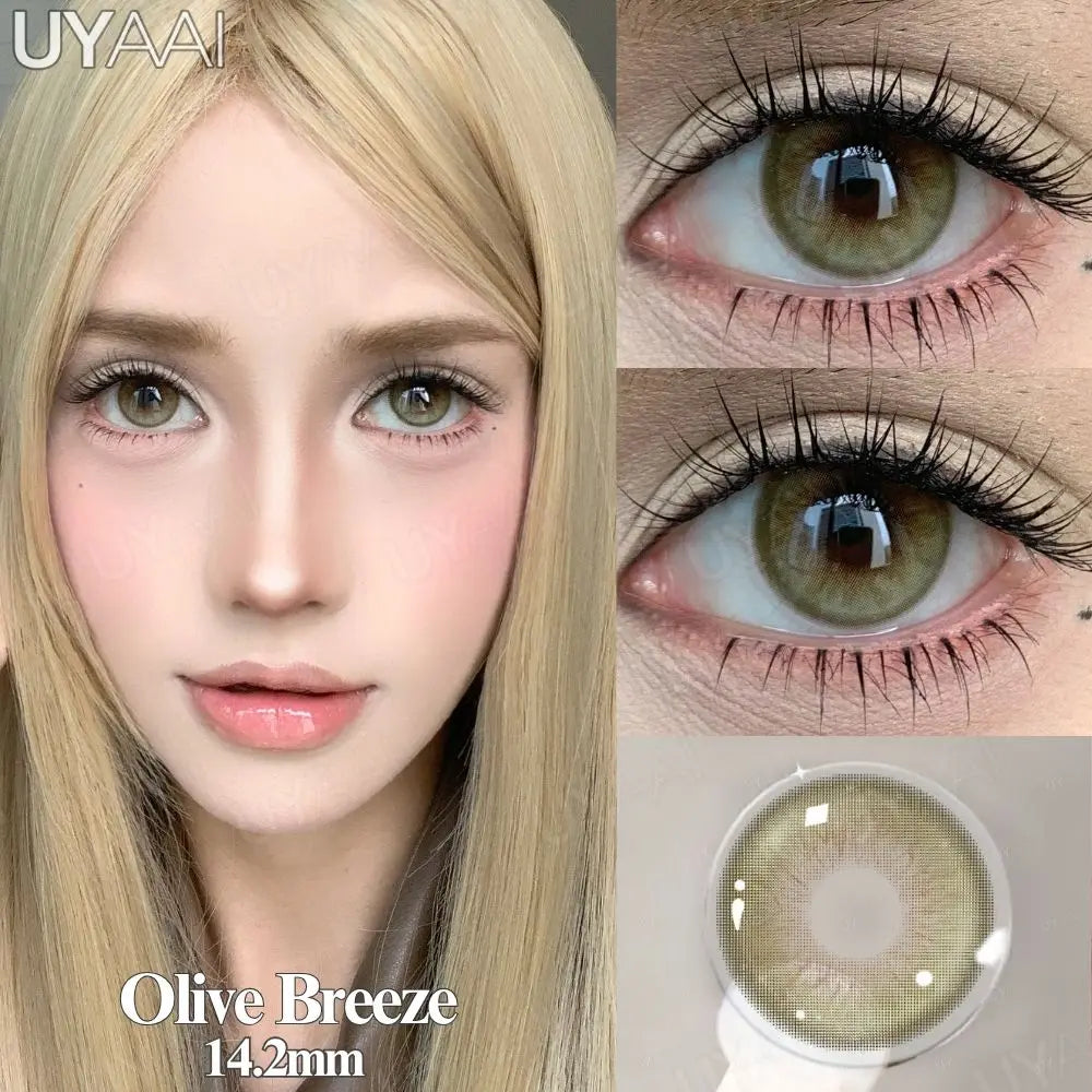Contact Lenses  Natural Brown Lens Beauty Pink Eyes Color Lenses Cosmetics Gray Eye Lenses Makeup Green Beauty Colorcon