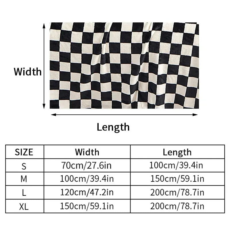 Ins Checkerboard Blanket Classic Plaid Sofa Blanket Spring and Summer Air Conditioning Blanket Office Nap Shawl Cushion Sofa
