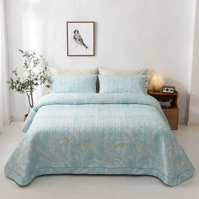100% Cotton Quilted Bed Cover Set 3pcs/Set